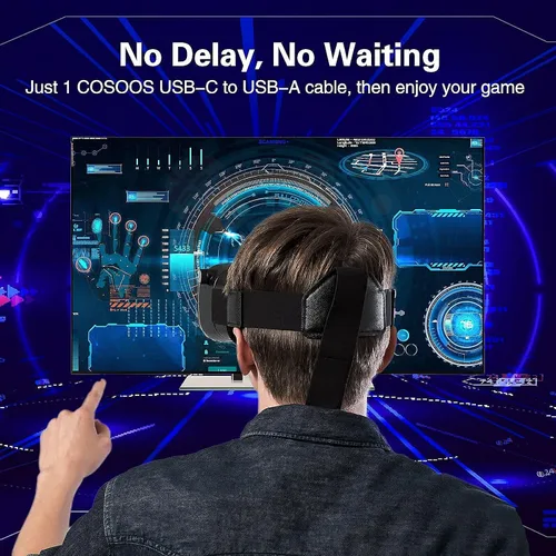 Vista 9 de Herramienta de limpieza y cable de enlace largo para Oculus Quest 21