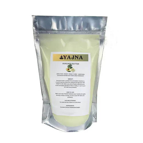 Vista 15 de Yajna Mantequilla Orgánica de Aloe Vera Cruda 100% Pura, Natural y Sin Refinar Hidratante para la Piel del Rostro, Cuerpo y Cabello 4 OZ/115 GM