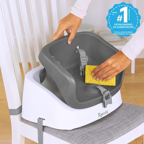 Vista 2 de Asiento elevador Ingenuity SmartClean para silla de cocina – Ligero para llevarlo a todas partes, fácil de limpiar, correa de arnés de 3 puntos