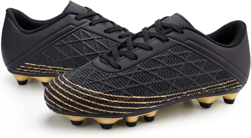 Vista 5 de brooman Zapatos de fútbol para niños y niñas, zapatos de fútbol al aire libre (bebéniño pequeñoniño grande)