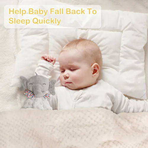 Vista 3 de Regalos de baby shower para niños y niñas, cesta de regalos para bebés, manta para recién nacidos, juguetes de sonajero, clip de recuerdo, chupete