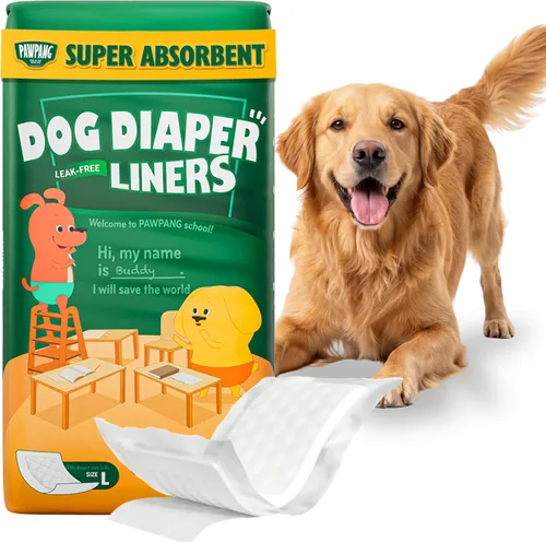 Vista 12 de PAWPANG Forros de pañales para perros, almohadillas elevadoras para perros
