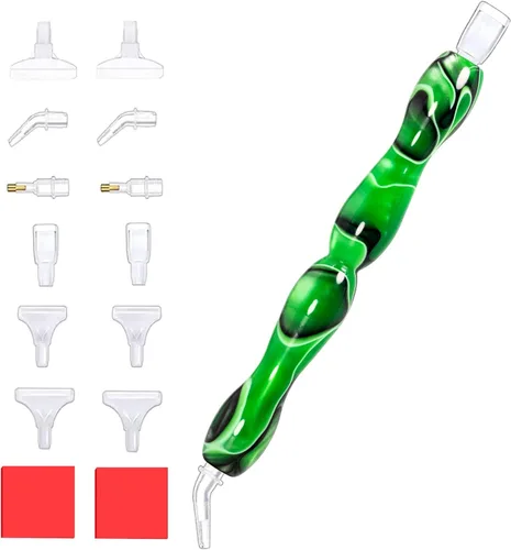 Vista 9 de Praise V Do Kit de accesorios de herramienta de bolígrafo de perforación de pintura de diamante, selector de gemas de diamantes de imitación para X