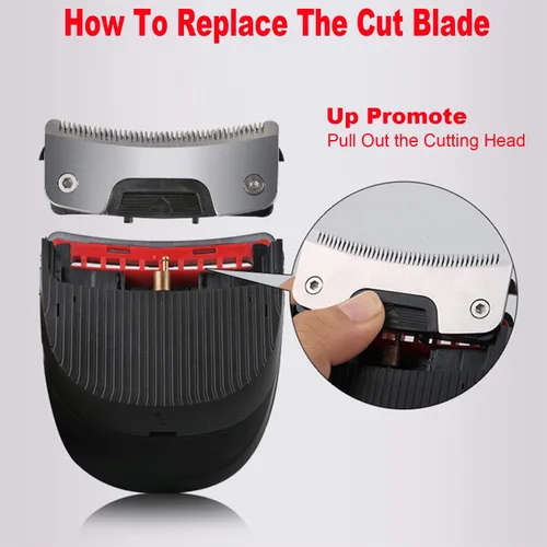 Vista 6 de Kit de corte de pelo de corte automático para hombres, kit de corte de pelo con 9 peines limitados, cortadora de pelo eléctrica inalámbrica