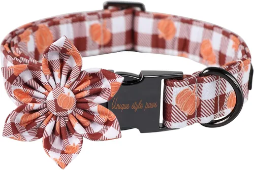 Vista 10 de Unique style paws - Collar con lazo de pera de algodón para perros, collar de verano ajustable para perros pequeños, medianos y grandes - XS