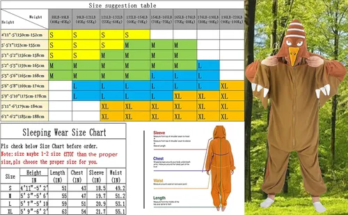 Vista 7 de Disfraz de animal para adultos, pijama de una sola pieza para cosplay, ropa de dormir, traje de dormir para mujeres y hombres
