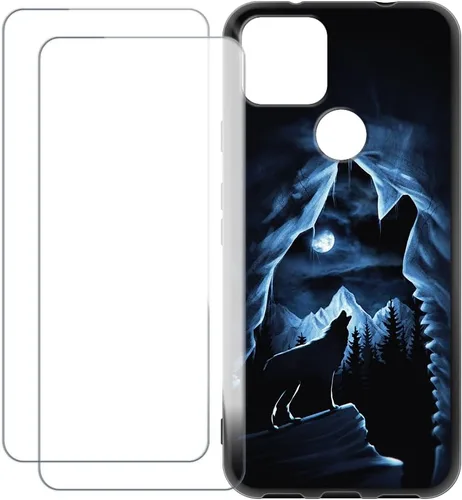 Vista 8 de Compatible with Google Pixel 5A 5G Case Colorful Custom Cover with 2 Pack Tempered Glass Screen Protectors - Shockproof Scratch-Resistant