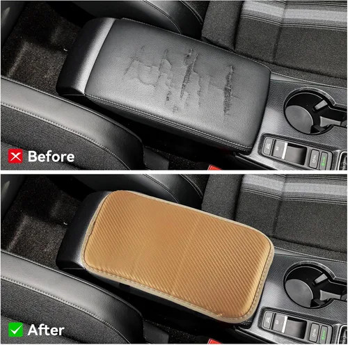 Vista 4 de Amiss Almohadilla para Consola Central de Automóvil, Funda Universal Impermeable para Caja de Asiento de Reposabrazos de Automóvil, Accesorios