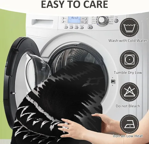 Vista 5 de VClife funda boho de sofá de felpilla para sofá seccional, funda antideslizante para sofá de 2 plazas, protector para mascotas con borlas, funda