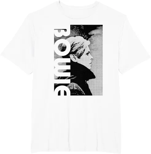 Vista 6 de David Bowie - Camiseta de perfil bajo, Blanco, S
