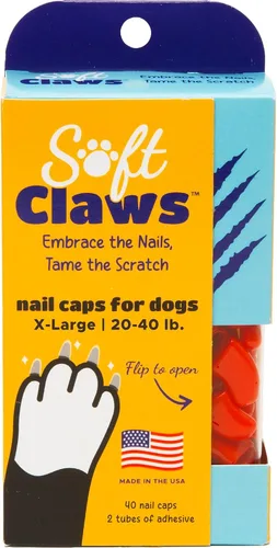 Vista 17 de Almohadillas blandas para uñas para perros con diseño antideslizante fabricadas en EE. UU. - 40 cubiertas de uñas para perros para una protección