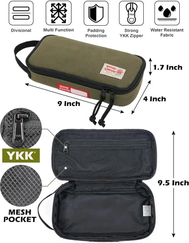 Vista 9 de RGH Rough Enough - Bolsa de herramientas de lona pequeña con paquete de cremallera