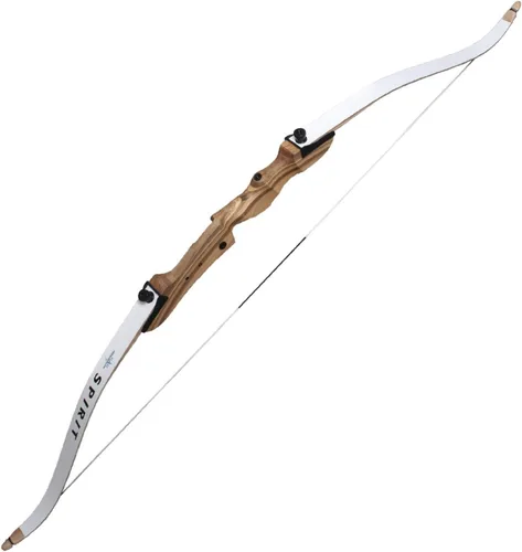Vista 7 de SAS Spirit Jr - Arco recurvo de madera para principiantes y jóvenes, 54 pulgadas Negro