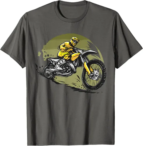 Vista 94 de Camiseta de motocross Supermotard Enduro, Negro, S