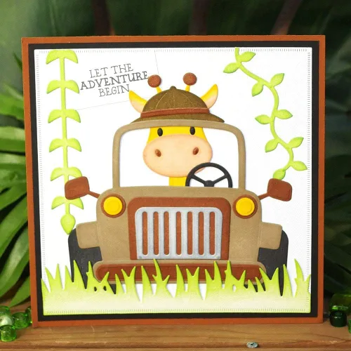 Vista 4 de Troqueles de corte de automóvil, plantillas de metal, herramienta de grabado en relieve, troqueles para hacer tarjetas, álbumes, álbumes