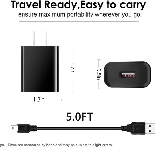 Vista 6 de Cable de carga de 5 pies, adaptador de fuente de alimentación de CA compatible con Texas Instruments TI-84 Plus CE, calculadora gráfica TI Nspire CX
