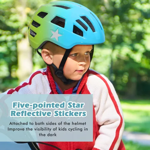 Vista 5 de Zacro Kids Helmet 5-14 for Boys Girls, Adjustable Lightweight Toddler Helmet with Reflective Safety Stickers, Fits Bicycle Balance Bike Scooter