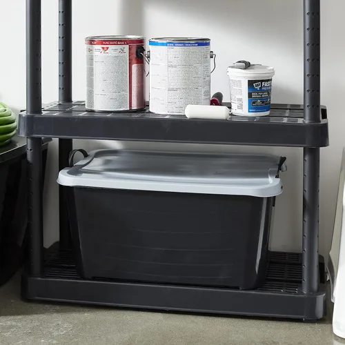 Vista 7 de Life Story - Paquete de 6 contenedores apilables resistentes para almacenamiento de 55 cuartos, organizador para el hogar, contenedores versátiles