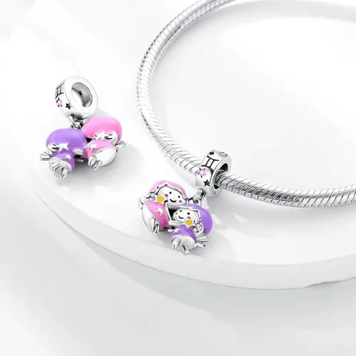 Vista 2 de Pandach 12 Zodiac Sign Birthday Charms 925 Sterling Silver Birthstone Charms Fits Women's Charm Bracelet Necklace Bangle Gifts for Girls Friends