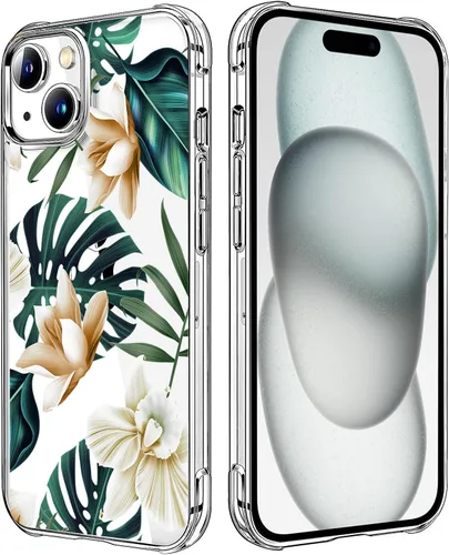 Vista 56 de Funda transparente de girasol compatible con iPhone SE 2022 SE 2020 7 8, funda trasera floral para niñas y mujeres, funda protectora transparente