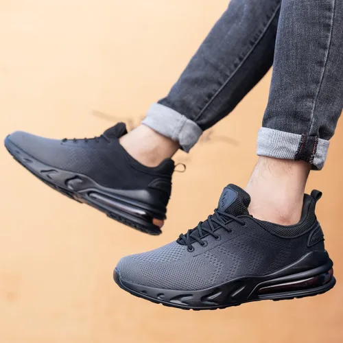 Vista 3 de Zapatos de trabajo antideslizantes para hombre, antideslizantes, resistentes al agua, para caminar, servicio de alimentos, zapatos anchos