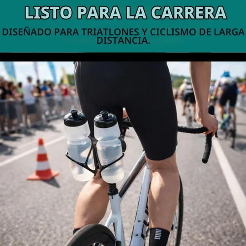 Vista 9 de VeloChampion Soporte universal para botella de agua para bicicleta y 2