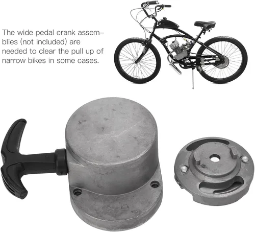 Vista 5 de Kit de motor de bicicleta, bicicleta motorizada eléctrica, montaje de arranque de arranque de motocicleta Reemplazo de aleación de aluminio