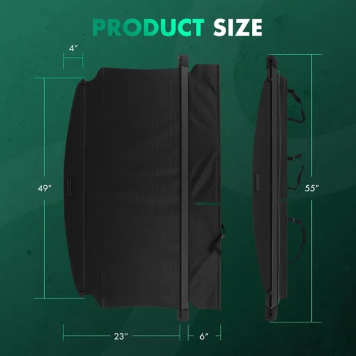 Vista 50 de SCITOO Funda de Carga 2011-2015 Compatible con Smart Fortwo 2008-2015 Compatible con Smart Fortwo 1.0L Funda Trasera Retráctil Mejorada con Aluminio