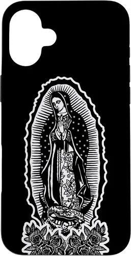 Vista 22 de Funda para iPhone 16 Nuestra Señora Virgen De Guadalupe Virgen María Tattoo Hombres Mujeres