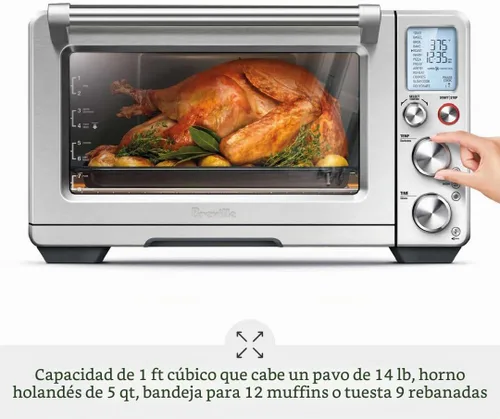 Vista 3 de Breville BOV900BSS Smart Oven Air Fryer Pro, acero inoxidable cepillado