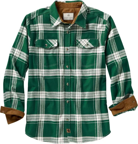 Vista 23 de Legendary Whitetails - Camisa de franela para hombre de manga larga con botones, ajuste relajado