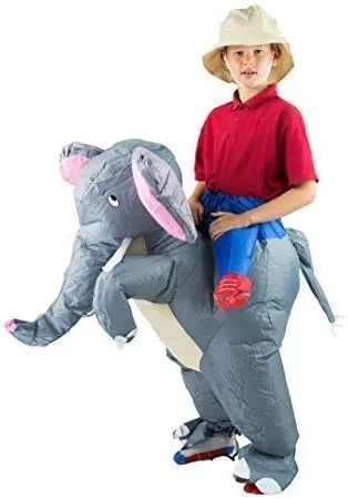 Vista 5 de Disfraz de elefante inflable para niños (edad 6 +)