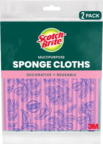Vista 6 de Paños para fregar y limpiar Scotch-Brite Dobie, paños de esponja para limpiar la cocina, el baño y el hogar, el paño para fregar y limpiar Dobie