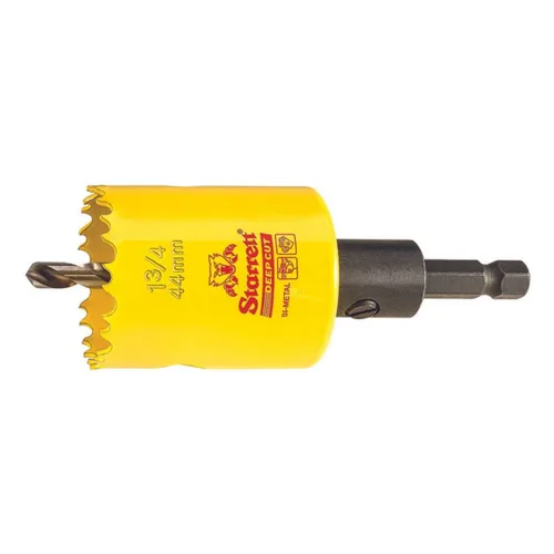 Vista 20 de Starrett LS - Corona perforadora HSS de corte profundo 1-7-8" (48mm) (DCH0178-G)