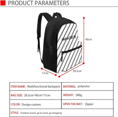 Vista 2 de WELLFLYHOM Mochila para niños 3 unidsset mochila escolar con caja de almuerzo estuche para lápices 5T-19T, avión de dibujos animados, Mochilas