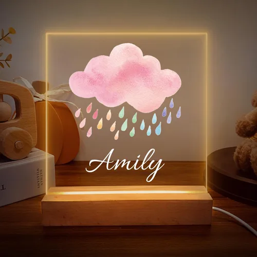 Vista 10 de Luz nocturna personalizada para bebés y niños, lámpara LED de corona de estrellas con nombre personalizado para niñas y niños, luces nocturnas