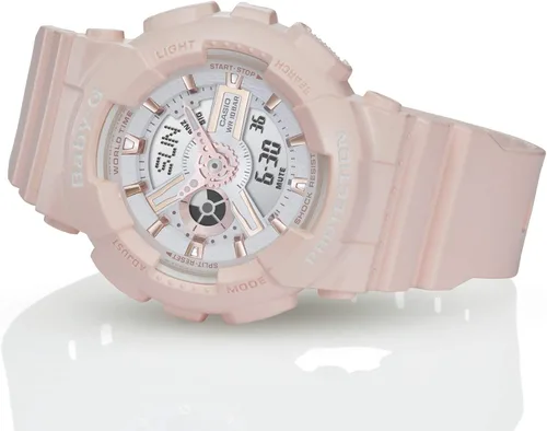 Vista 2 de Casio BA110RG-4A Baby-G - Reloj para mujer color rosa pastel resina de 1709in Beige Digital