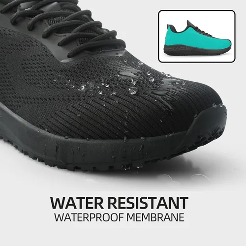 Vista 3 de Zapatos antideslizantes para hombre, para servicio de alimentos, antideslizantes, zapatos de trabajo para hombre, en restaurante, cocina, chef