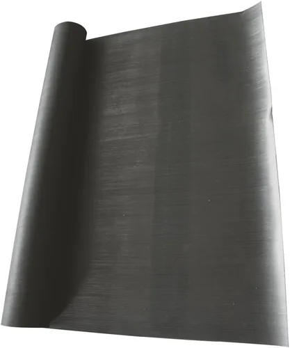 Vista 3 de Rubber-Cal "Fine Rib" alfombra de goma acanalada – 1/8" de espesor x 48" de ancho, rollos de goma gruesa – negro – disponibles en 5 longitudes, Negro