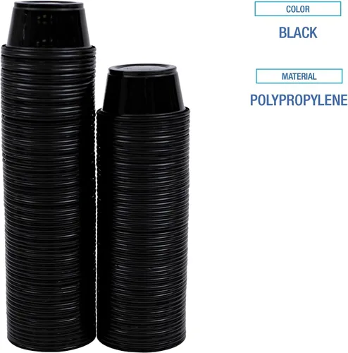 Vista 3 de Boardwalk Prtn2bl Souffl?/Portion Cups, 2 onzas, polipropileno, negro, 2500/caja