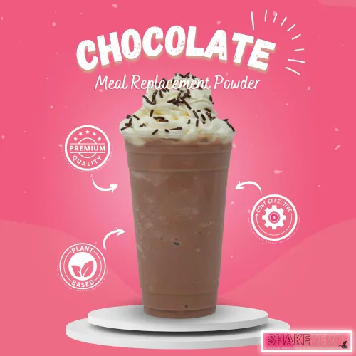Vista 6 de Shakezero Chocolate (bolsas de 3-4 onzas) ~ Mezcla de batido de reemplazo de comidas en polvo de proteína a base de plantas