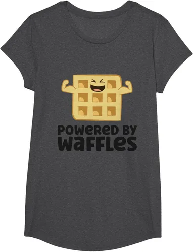 Vista 46 de Camiseta de gofres para el desayuno con diseño de gofres, Blanco, S