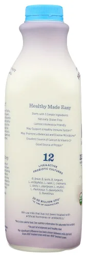 Vista 3 de Lifeway Kéfir, orgánico de leche entera, 32 onzas