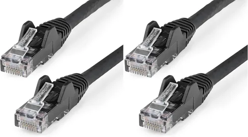 Vista 52 de StarTech Cable Ethernet CAT6 de 6 pulgadas – Cable Ethernet CAT 6 Gigabit amarillo -650 MHz 100 W PoE RJ45 UTP Network/Patch Cord Snagless w/Strain