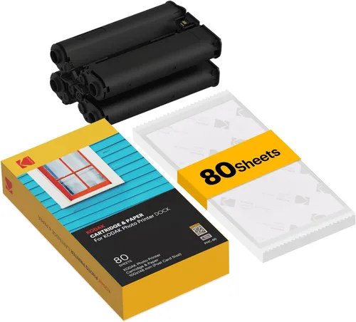 Vista 6 de Kodak Cartucho PHC wi-fi y dock para imprimir fotos, cartucho de repuesto y hojas para fotos