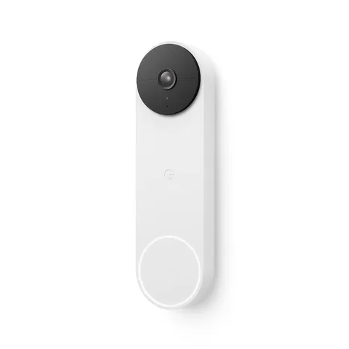 Vista 7 de Google Nest Doorbell (batería) cámara inalámbrica timbre - timbre de video - Nieve