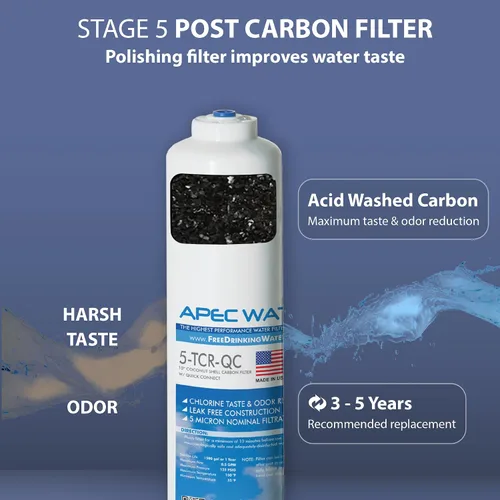 Vista 6 de APEC FILTER-MAX90 Hecho en EE. UU. 90 GPD Juego completo de filtros de repuesto para sistema de filtro de agua de ósmosis inversa serie ULTIMATE