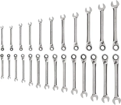 Vista 14 de TEKTON Juego de llaves combinadas de trinquete reversibles, 11 piezas