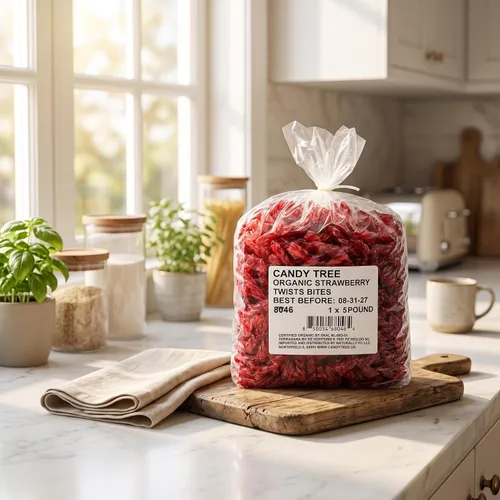 Vista 4 de Candy Tree Organic Strawberry Twists Bites - Gluten Free Candy, Vegan, Non-GMO - No High Fructose Corn Syrup or Artificial Flavors - 5lb Bulk Bag