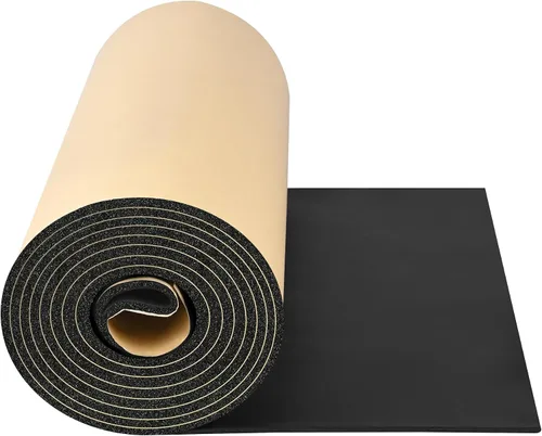 Vista 9 de Material de amortiguación de sonido para coches 157 mil (4 mm) 6 pies cuadrados Adhesivo Espuma de amortiguación de sonido automotriz Mate a prueba